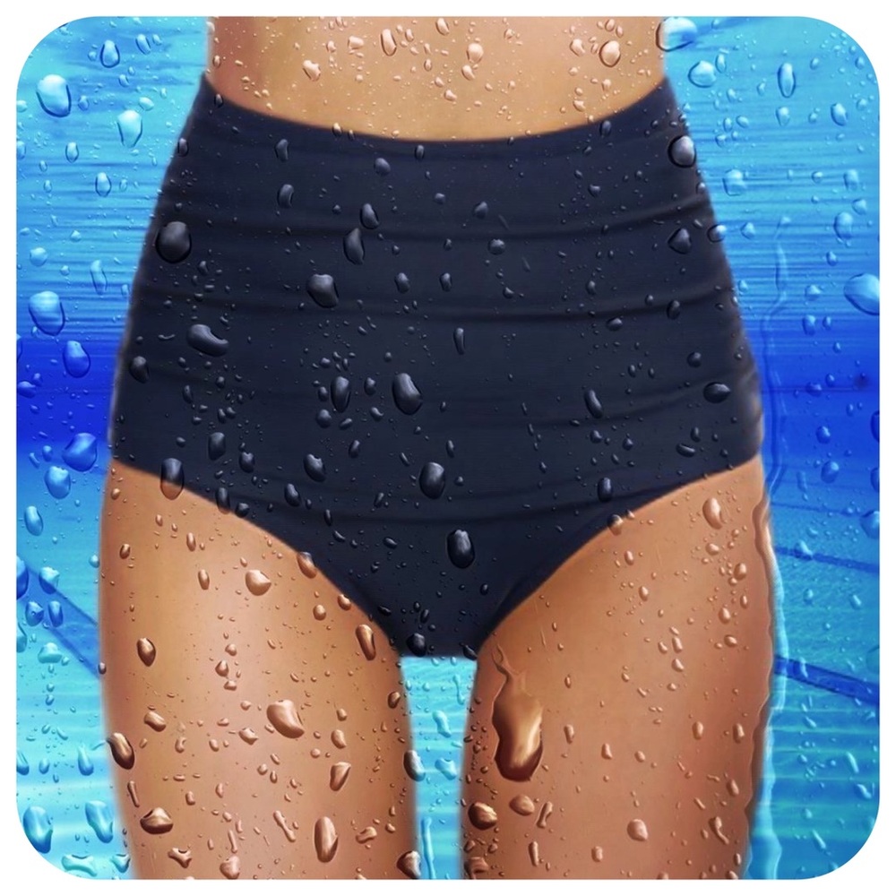 Tournesol High Waist Ruched Swim Bottom, 4XL - NWT